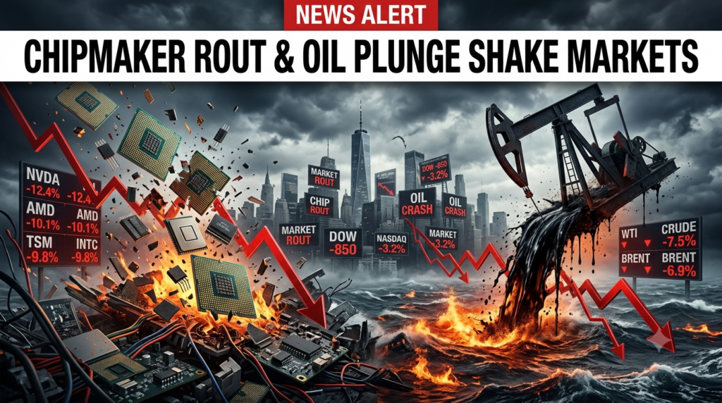 Chipmaker Rout & Oil Plunge Shake Markets